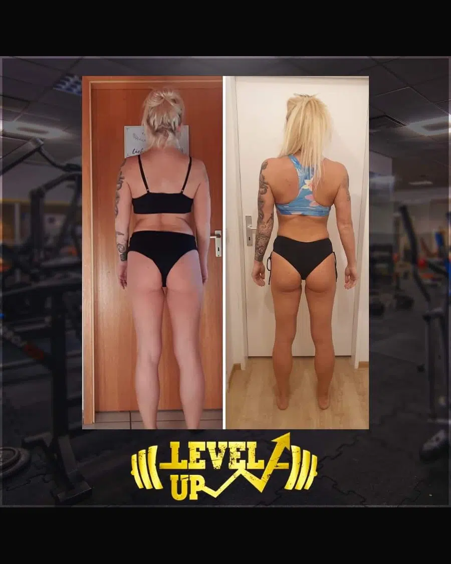 Przemiana podopiecznego LevelUp — zestawienie przed i po